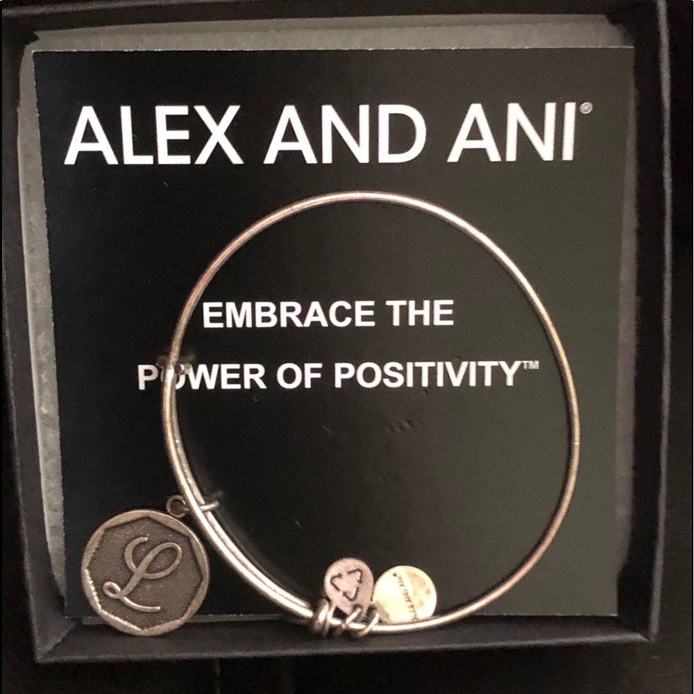 Alex and Ani initial “L” positivity bracelet